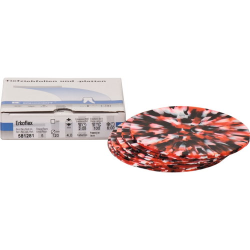 Erkoflex-freestyle Pack of 5 pieces lava, Ø 120 mm, thickness 4 mm