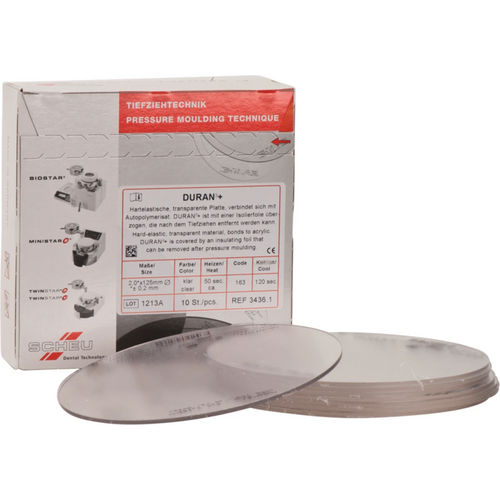 DURAN®+ Pack of 10 pieces Ø 125 mm, thickness 2 mm