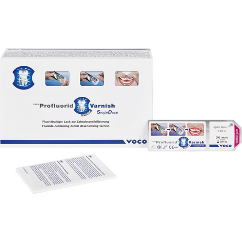 Profluorid Varnish 50 x 0,4 ml Bubble Gum, tilbehør