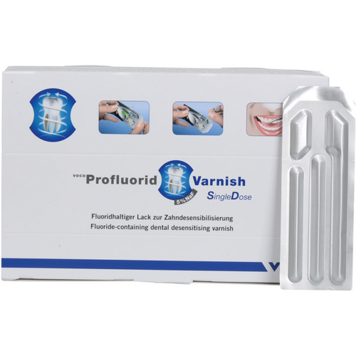 Profluorid Varnish 50 x 0,4 ml cola lime, tilbehør