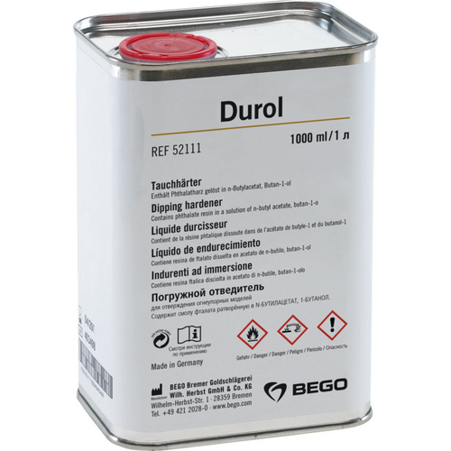 Durol dip hardener Canister 1 liter immersion hardener