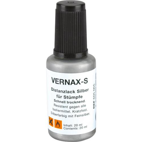 VERNAX®-S / VERNAX®-G Bottle 20 ml spacer varnish silver