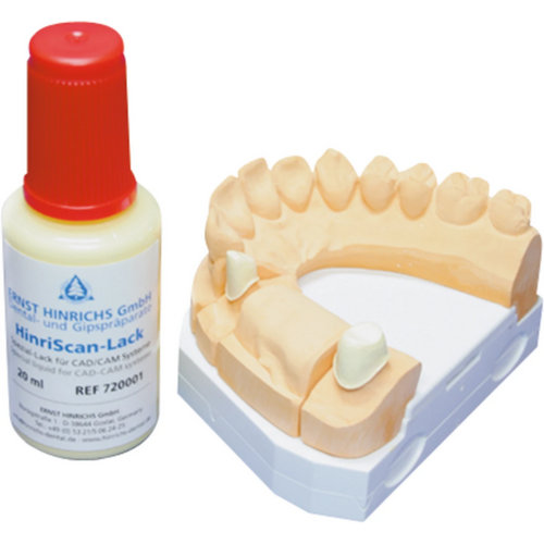 HinriScan lacquer Bottle 20 ml ivory lacquer, 1 brush