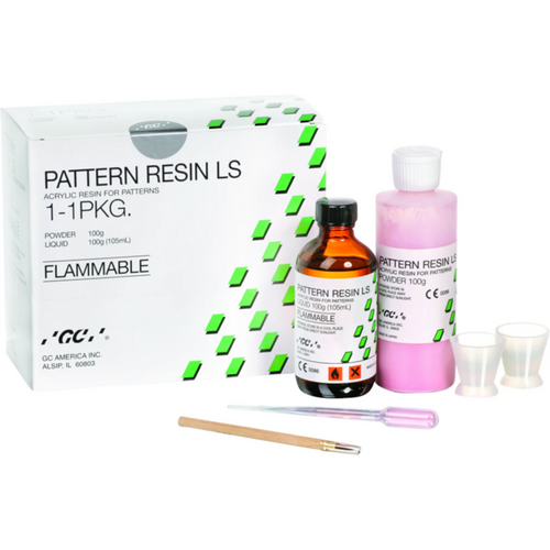 PATTERN RESIN LS Package 100 g powder, 105 ml liquid, 2 mixing cups, 1 brush No. 4, 1 pipette