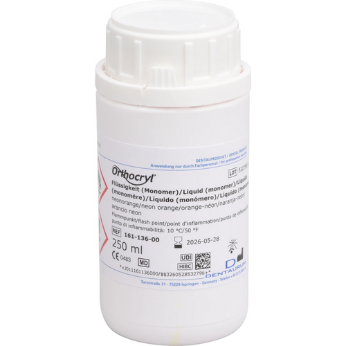 Orthocryl® liquid Bottle 250 ml liquid neon orange