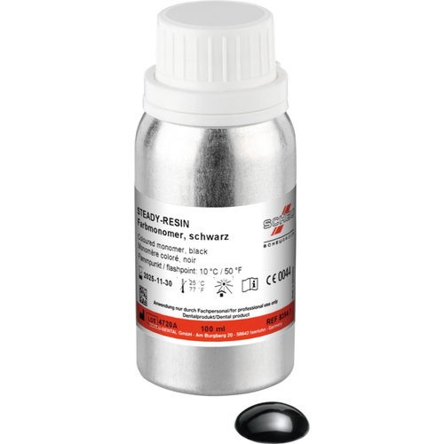 STEADY-RESIN color monomers Bottle 100 ml black