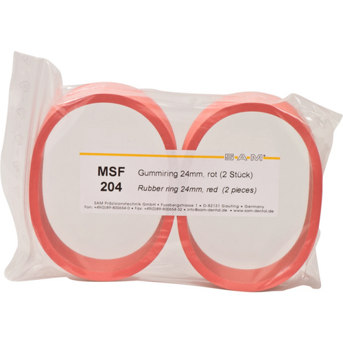 Rubber ring Pack of 2 pieces red, normal