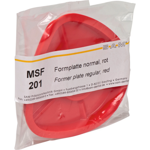 Molding plate piece red, normal, Ø 80 mm