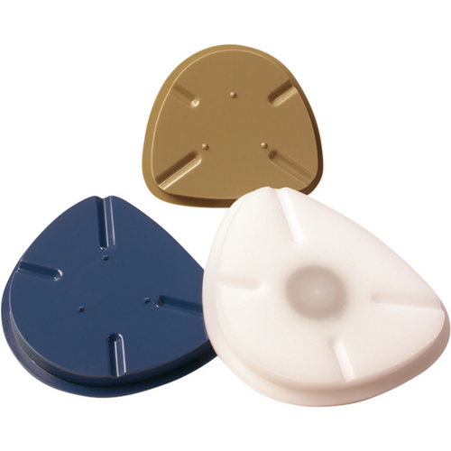 Molded plates piece 8 cm, plastic, blue