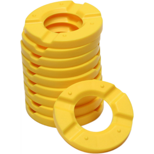 Secondary plate Pack of 50 pieces yellow