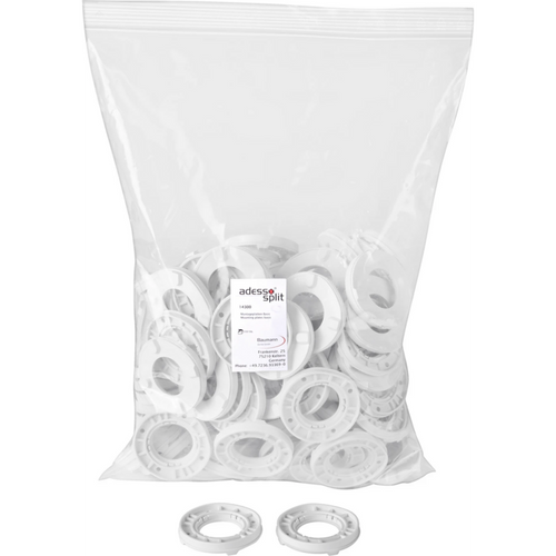 adesso Split® mounting plates Pack of 100 pieces white, Basic