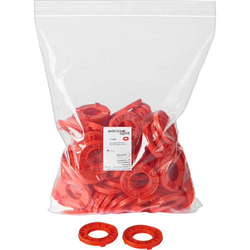 adesso Split® mounting plates Pack of 100 pieces red, Basic