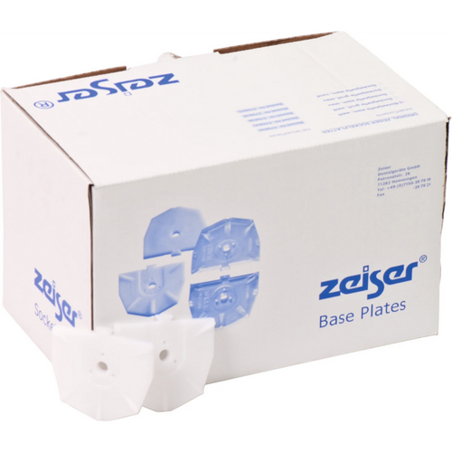 zeiser® skirting boards Pack of 100 pieces small, white