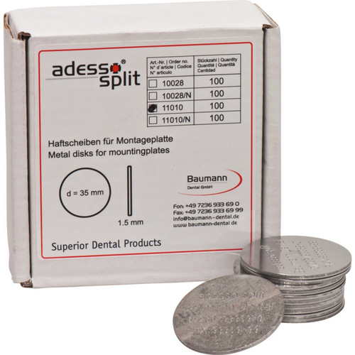 Adhesive disks Pack of 100 pieces magnetic stainless steel