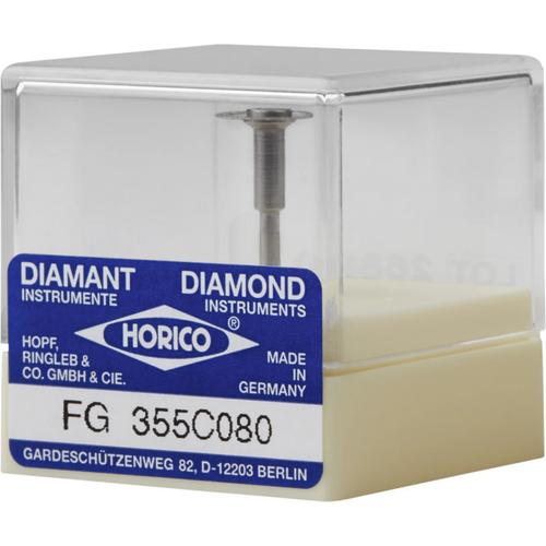 Zirconia diamond disk 355 piece double-sided, red fine, FG, figure 355, 0.22 mm, ISO 080