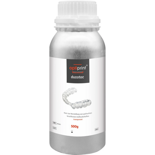 optiprint® durotec Bottle 0.5 kg transparent