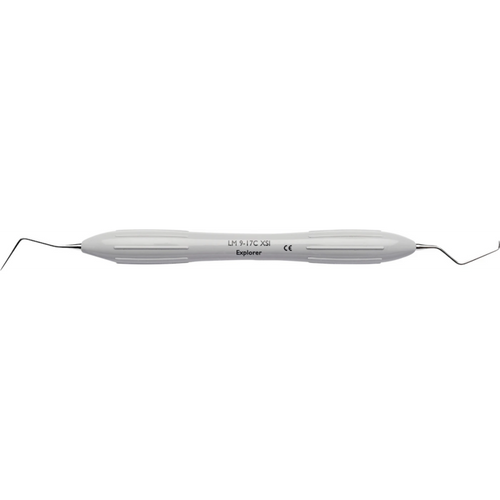 LM-prober (Explorer) Stykke fasong 9/17C, sentrert, grå, LM-ErgoMax™-håndtak