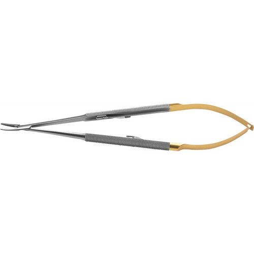 Nålholder Micro TC Stk. 18 cm, buet, for nålestørrelser 5/0-7/0, TC