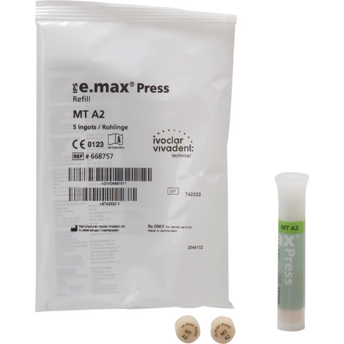 IPS e.max® Press Pakke med 5 blanker A2 MT