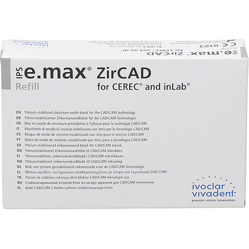 IPS e.max ZirCAD MT Multi for CEREC/InLab Pakke med 3 blanker størrelse B45 B2
