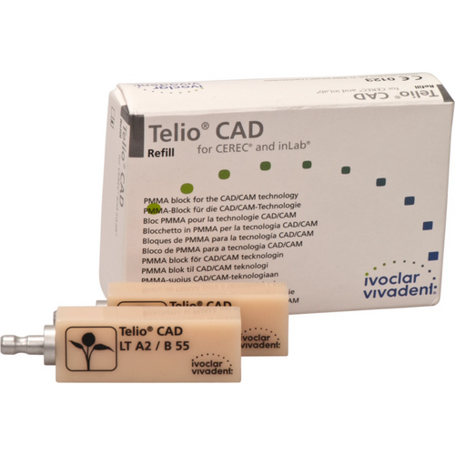 Telio® CAD Pakke med 3 blokker størrelse B55, A2 LT