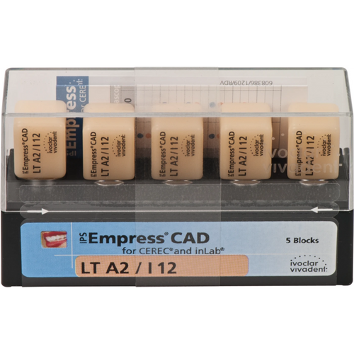 IPS Empress® CAD A-D for CEREC Pakke med 5 stk størrelse I12, A2 LT