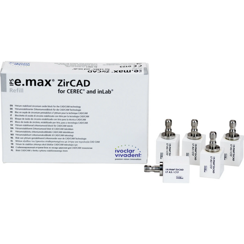 IPS e.max ZirCAD for CEREC/InLab 5 stk. LT A3 C17
