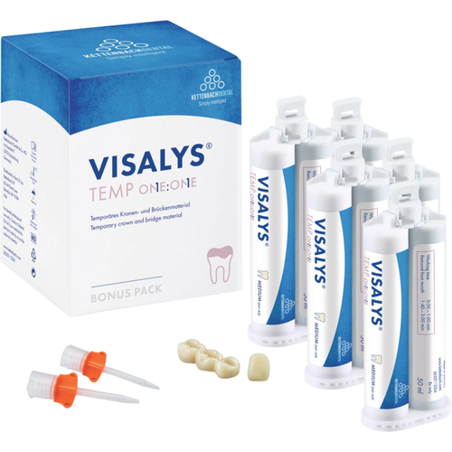 VISALYS® Temp One:One Pakke med 5 x 50 ml patroner Medium A2-A3