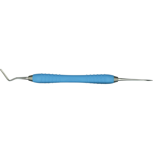 Periotom Colori Silicone LS piece LiquidSteel, anterior, sharp, silicone handle, light blue