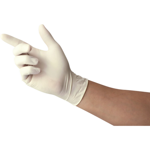 Peha-soft® Latex Comfort Pakke med 100 pulverfrie hansker, S