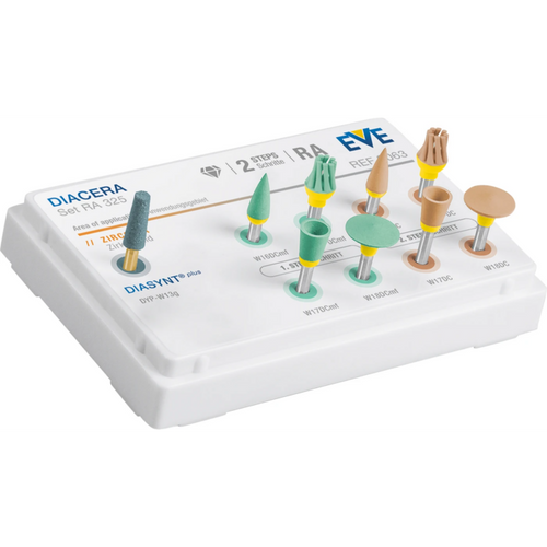 EVE DIACERA® Set 325 Sett 9 instrumenter 1 slipeinstrument, 8 poleringsinstrument