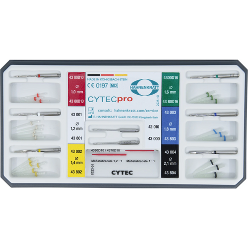CYTECpro Standard sett 2-kanals ekspandere, 6 kalibreringsbor, 22 pinner, 1 tom eske, 1 målesjablon