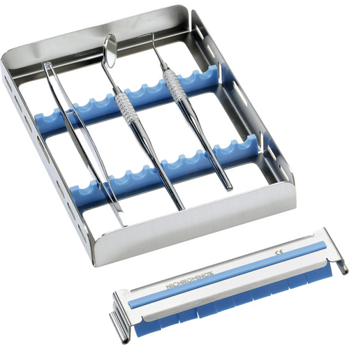 Flexi Clip stykke blå, 18 x 13.5 x 2.7 cm, for 10 instrumenter