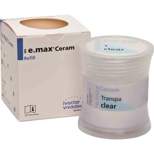 IPS e.max® Ceram Tinnboks 100 g pulver transparent klar