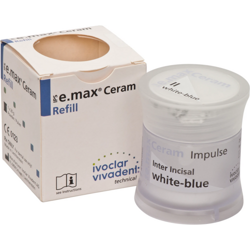 IPS e.max® Ceram Boks 20 g pulver impulse incisal hvit-blå