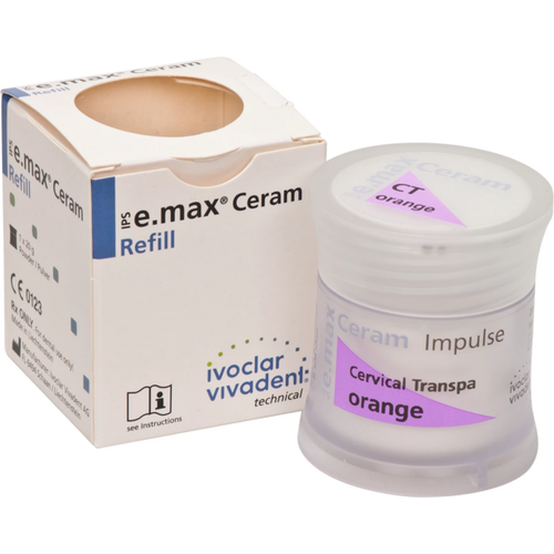 IPS e.max® Ceram Boks 20 g pulver impulse cervikal transparent oransje