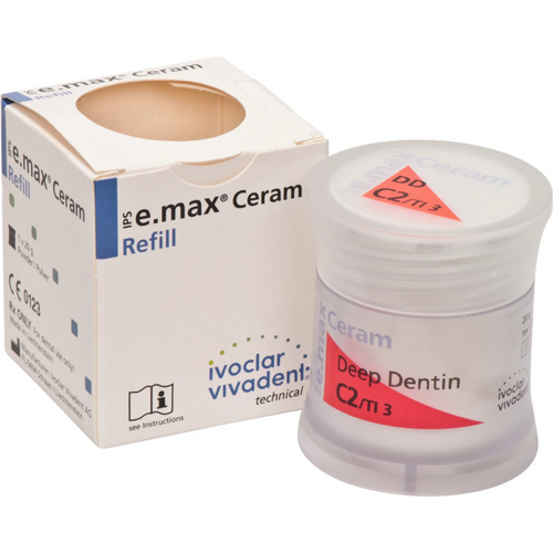 IPS e.max® Ceram Boks 20 g pulver dyp dentin C2