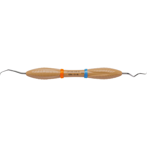 LM Gracey Stk. fasong 15/18, mesial-distal, brun, LM-ErgoNorm™ skaft