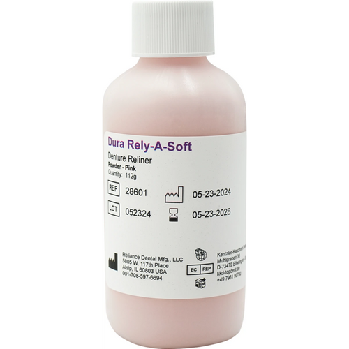 Dura Rely-A-Soft - myk proteseforing Pakke 112 g pulver, rosa