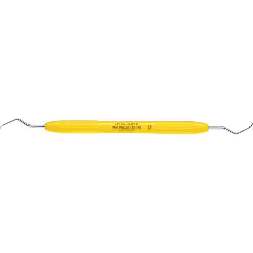 LM universalkurette McCall Mini Stykke fasong 13S/14S, gul, LM-ErgoNorm™-håndtak