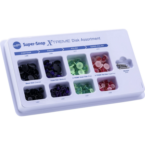 Super-Snap X-Treme Skivesett 160 skiver (80 Super-Snap, 80 Super-Snap X-Treme), 4 mandriller RA