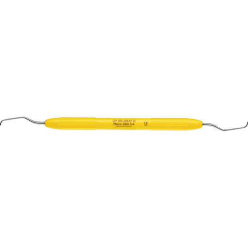 LM Macro Gracey Stykke fasong 5/6, for fronttenner, gul, LM-ErgoNorm™ skaft
