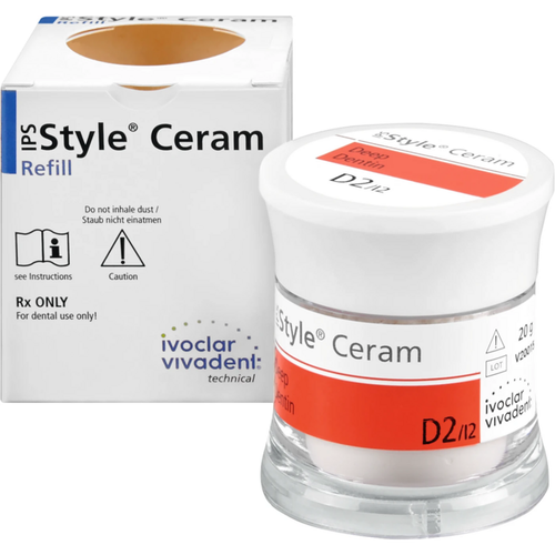 IPS Style® Ceram Boks 20 g pulver dyp dentin D2
