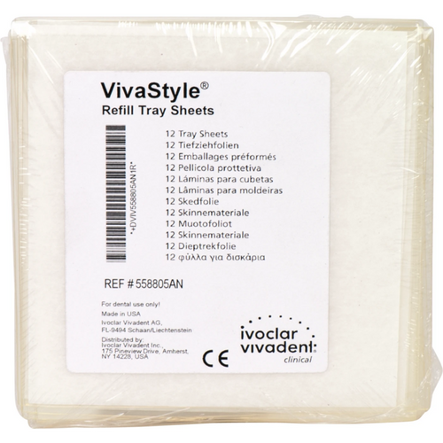 VivaStyle® Pakke med 12 skinneplater