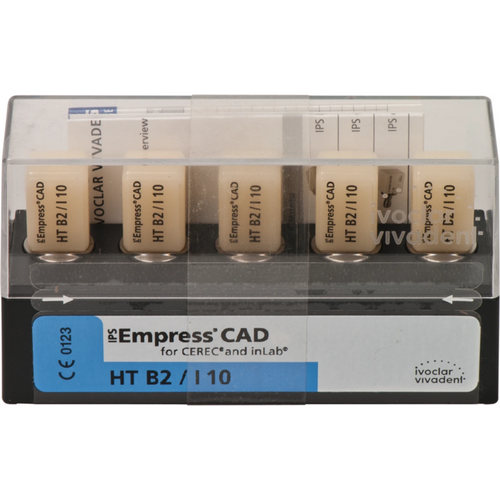 IPS Empress® CAD A-D for CEREC Pakke med 5 blokker størrelse I10, B2 HT