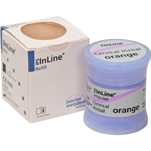 IPS InLine® Tin 20 g pulver cervikal/insisal oransje