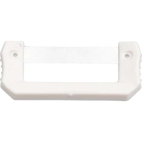 PAUL strip holder stk. rillet, 4 mm bred, tykkelse 0,05 mm, hvit