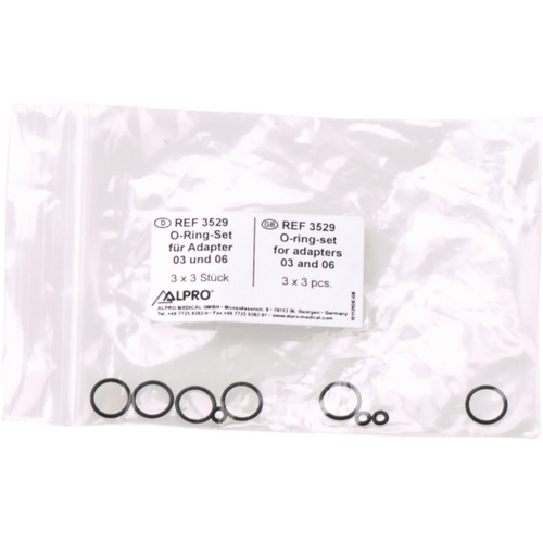 O-ring sett 3 x 3 stk. for adapter 03+06