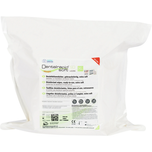 Dentalrapid soft SD wipes kartong 2 x 90 stk Sitron, XL