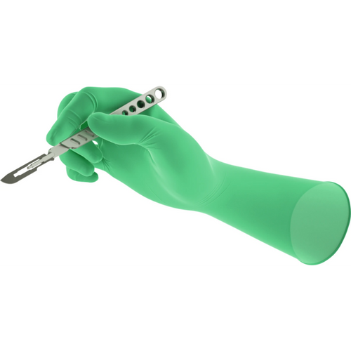 GAMMEX® lateksfri PI innerhanske Pakke 50 par grønne hansker, pulverfrie, sterile, størrelse 7,5